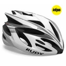 Casque Vélo De Route Et VTT Rudy Project Rush Mips Blanc Argent