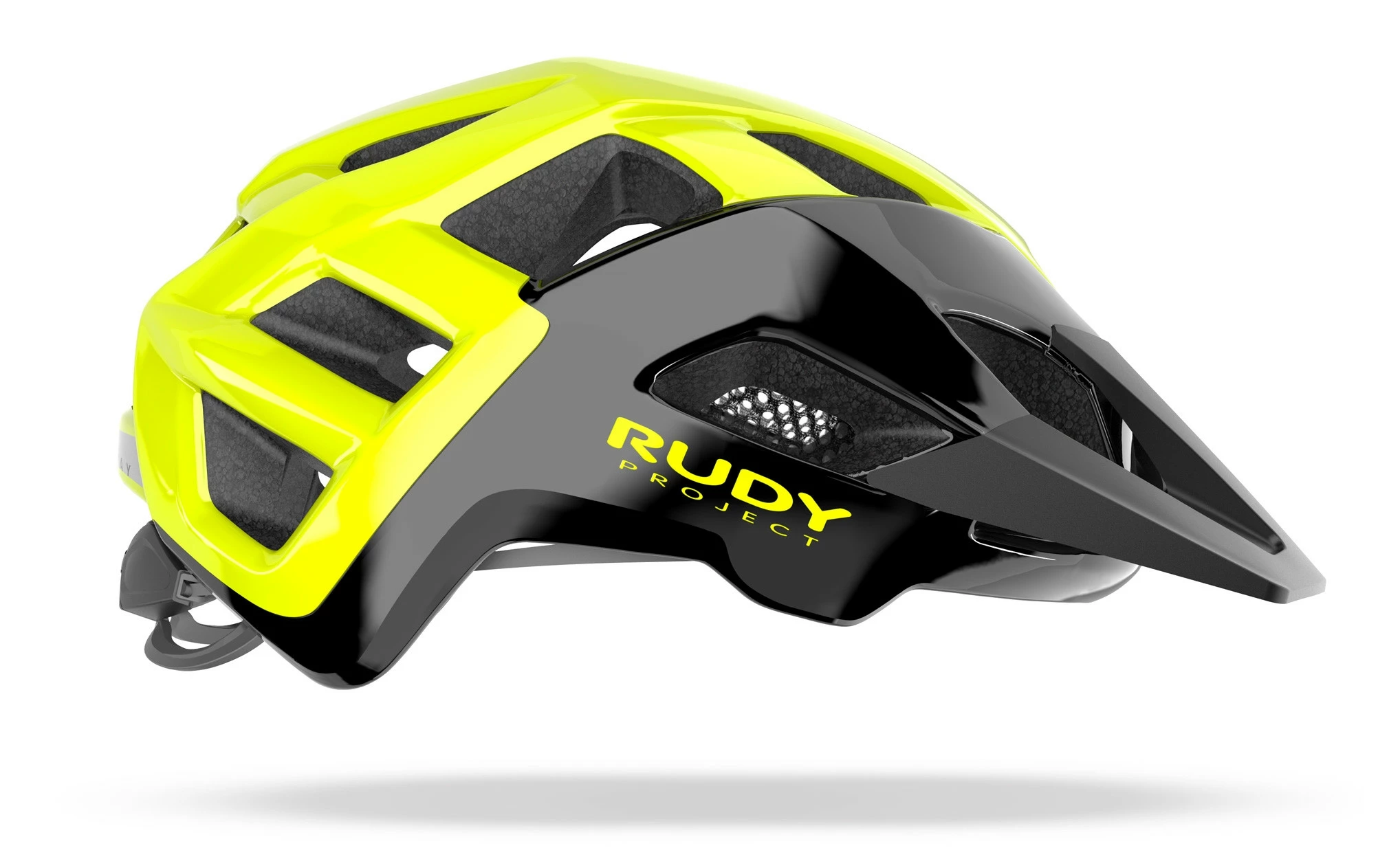 Casque VTT Rudy Project Crossway Noir Jaune Brillant – Image 2