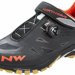 Chaussures Vélo VTT NorthWave Spider Plus 2 Noir Blanc Orange