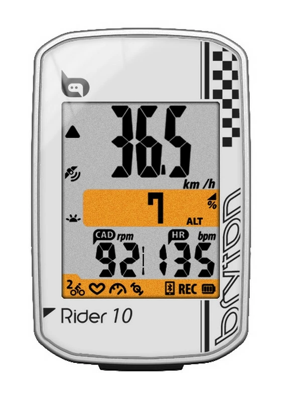 Compteur GPS Vélo De Route Et VTT Bryton Rider 10 Blanc