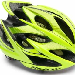 Casque Vélo De Route Et VTT Rudy Project Windmax Jaune Fluo Noir Brillant