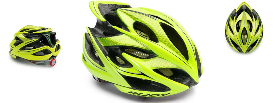Casque Vélo De Route Et VTT Rudy Project Windmax Jaune Fluo Noir Brillant