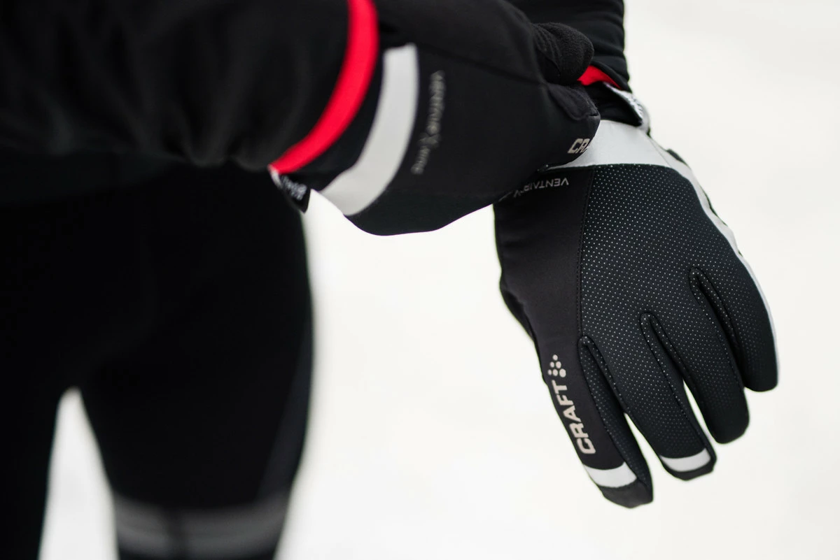 Gants De Vélo Craft Shield Glove Hiver Noir – Image 2