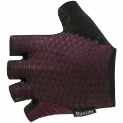 Gants De Vélo Santini Tono Bordeaux