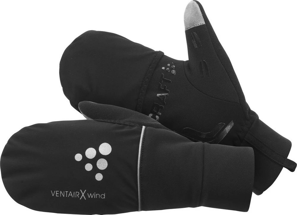Gants Vélo Et XC Craft Hybrid Weather Coupe Vent Noir