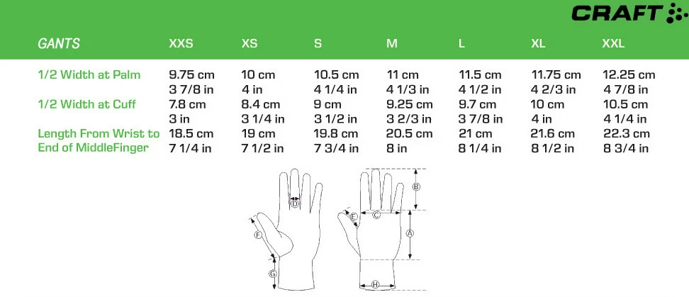 Gants De Vélo Craft Shield Glove Hiver Noir – Image 4