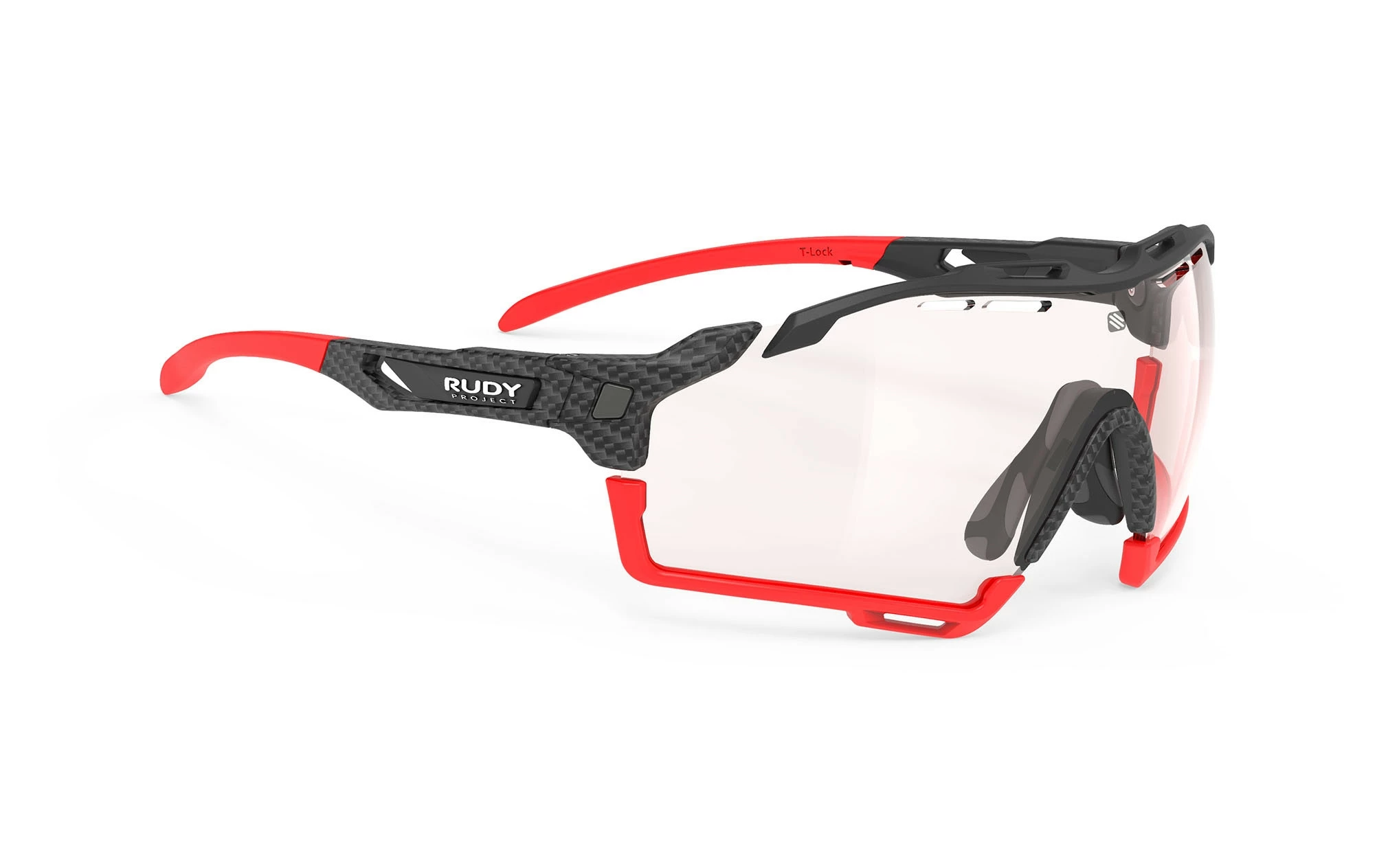 Lunettes Vélo Rudy Project Cutline Carbonium ImpactX2 VRouge Bumpers Rouge