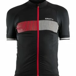 Maillot De Vélo Craft Verve Glow Noir Rouge Blanc
