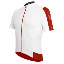 ZERO RH+ Maillot De Vélo Zero Rh Energy Jersey FZ Blanc Rouge