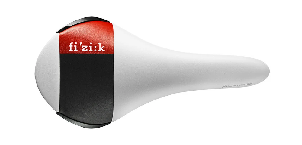Selle Vélo Route Et VTT Fizik Aliante R3 Braided Blanc Gris Rouge – Image 2