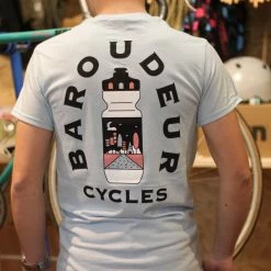 Baroudeur Cycles T-Shirt "Bidon" Bleu